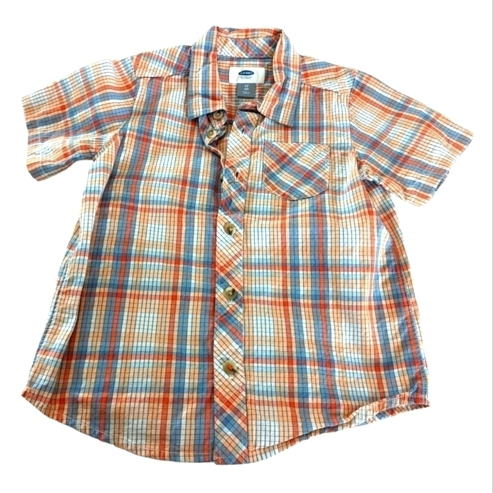 Old Navy Boys 4T Button down short sleeve shirt